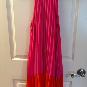 Impressions Pink and Orange Mini Dress